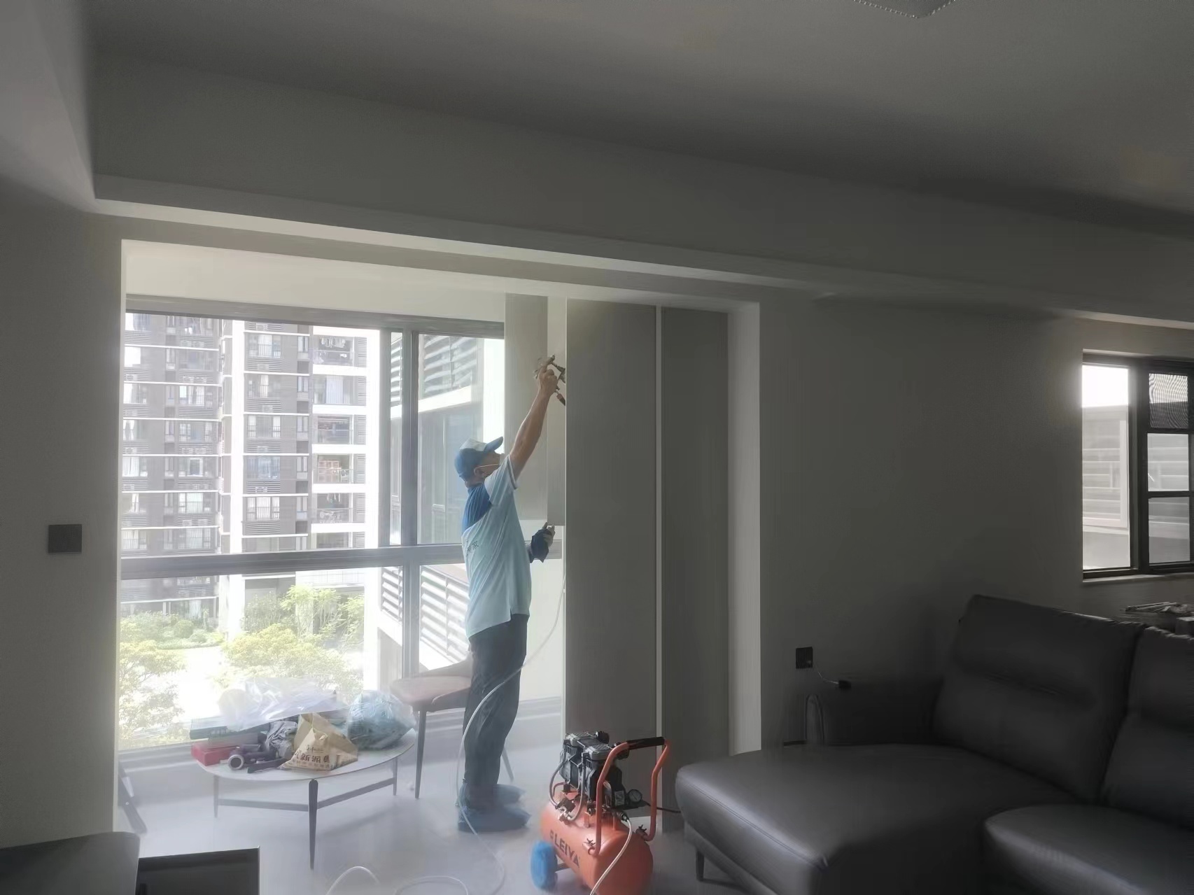 黃埔區(qū)越秀品秀星樾17棟李先生家庭進口產(chǎn)品除甲醛