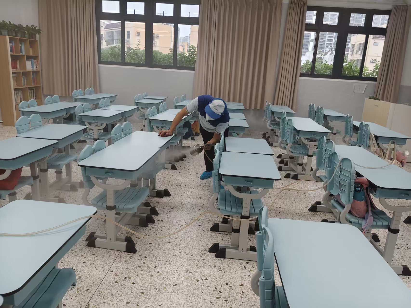 深圳流塘小學(xué)室內(nèi)空氣治理除甲醛